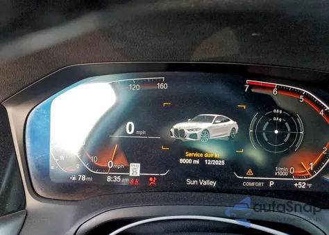 2021 BMW 430I z USA, uszkodzony, nr VIN WBA53AP09MCF74741